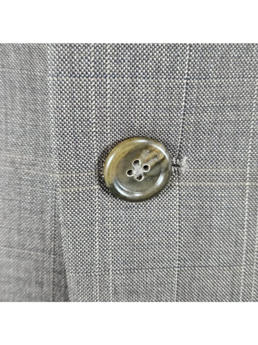 Jones New York Brown 100% Wool Full Suit 2 Piece Set 2 Button Notch 40L 35x30